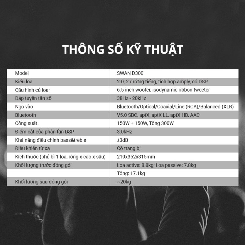 Loa HIVI SWAN D300 - HIVI SWAN Việt Nam